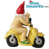 Nano seduto su una moto – Statuine di Nani Birichini – Poliresina – 28 cm