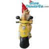 Nain assis sur une moto – Figurines de Nains Coquins – Polyrésine – 28 cm