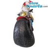 Motorkabouter met zonnebril – Ondeugende Kabouter Beeldjes – Polyresin – 28 cm