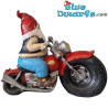 Nano motociclista con occhiali da sole – Statuine di Nani Birichini – Poliresina – 28 cm
