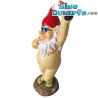 Nain debout avec une bouteille à la main – Figurines de Nains Coquins – Polyrésine – 31,5 cm