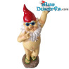 Enano de pie con botella en la mano – Figuras Traviesas de Enanos – Poliresina – 31,5 cm