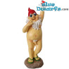 Enano de pie con botella en la mano – Figuras Traviesas de Enanos – Poliresina – 31,5 cm