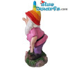 Nains avec des bonnets aux couleurs de l’arc-en-ciel – Figurines de Nains Coquins – Polyrésine – 16,5 cm