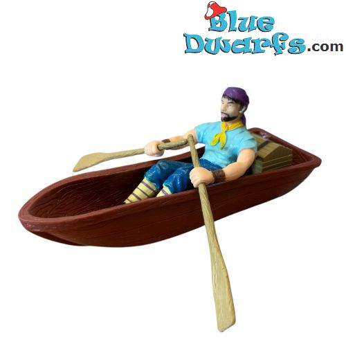 Pirata in Barca – Figurina Pirati e Corsari – Comansi – 14 cm