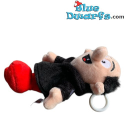 Gargamel - Peluche Schtroumpf avec clip - 12 cm