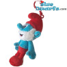 Grande Puffo - Peluche Puffo con clip - 12 cm