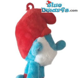 Papá Pitufo - Peluche de Pitufo con clip - 12 cm