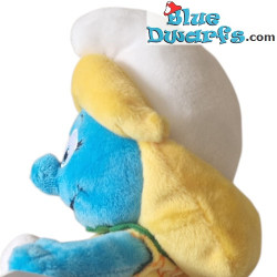 Smurfin met ananasjurk - Smurfen knuffel - 15 cm
