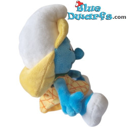 Pitufina con vestido de piña - Juguete de peluche pitufos - 15 cm
