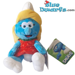 Smurfette with Strawberry Dress - Smurf Plush - 15 cm
