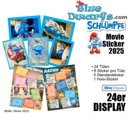 The Smurfs Stickers – Smurfs Movie Merchandise 2025 – 24 Sticker Packs