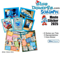 Die Schlümpfe Sticker – Schlümpfe Film-Merchandise 2025 – 1 Stickertüten