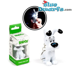 Idefix sleutelhanger met LED-licht - Asterix en Obelix merchandise - 7 x 3 cm