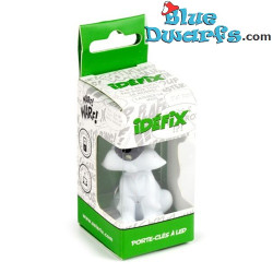 Porte-clés Idéfix avec lumière LED - Produit dérivé Astérix et Obélix - 7 x 3 cm