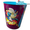 Cubo de palomitas de Los Pitufos – Hora de la MAGIA – Metal – Merchandising de la película Los Pitufos – Interior turquesa