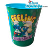 Smurfs Popcorn Bucket – Time for MAGIC - Metal – Smurfs Movie Merchandise – Turquoise Inside - 2025 - 21 cm