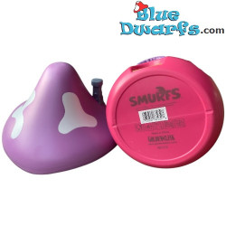 Smurfin huis - popcorn 'emmertje' - Paars / Roze - 26 cm