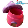 Smurfin huis - popcorn 'emmertje' - Paars / Roze - 26 cm