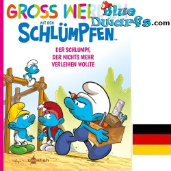 Groß werden mit den Schlümpfen N°12 - Der Schlumpf, der nichts mehr verleihen wollte – Édition allemande – Couverture rigide