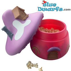 Casa di Puffetta – "Secchiello" per popcorn – Viola / Rosa – 26 cm