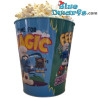 Seau à pop-corn Les Schtroumpfs – L’heure de la MAGIE – Métal – Produits dérivés du film Les Schtroumpfs – Intérieur turquoise