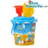 The Smurfs Bucket Set - 4 pieces - bucket, rake, shovel and a sieve