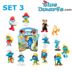 Complete playset - 13 Smurf figurines - set 3 - Giochi Preziosi - 2024 - 5,5cm