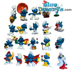 20 smurfen Speelset - Zeer goede staat - Schleich & Bully - 5,5cm - Schleich - 5,5cm