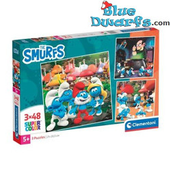 3x Puzzle Les Schtroumpfs - Clementoni - 48 Pièces - 32 x 22 cm