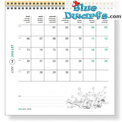 Tintín y actividades de ocio - Calendario de pared Tintín 2026 - Tintinimaginatio - 30 x 30 cm