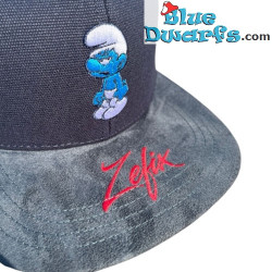 Puffo Brontolone - Berretto da baseball per adulti - Snapback - Grigio scuro - Bavarian Caps - 58cm