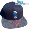 Moppersmurf - Baseballcap voor Volwassenen - Snapback - Donkergrijs - Bavarian Caps - 58cm