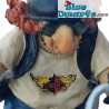 La Moto / Le Biker - Statuetta della Collezione Forchino - Parastone - 16x26x11 cm