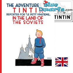 Tim im Lande der Sowjets - Tim-und-Struppi-Buch - Englische Ausgabe - Hardcover - 141 Seiten