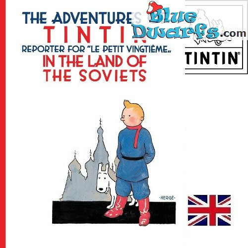 Tintin au pays des soviets - Livre Tintin - Édition anglaise - Couverture rigide - 141 pages