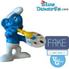 20045: - FAKE - Puffo pittore - 5,5 cm - Condizione molto buone