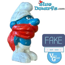 20004: - FAKE - Frileux Schtroumpf - 5,5 cm - Très Bon État