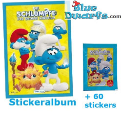 Die Schlümpfe Stickeralbum mit 10 Stickertüten – Schlümpfe Film Merchandise – 2025