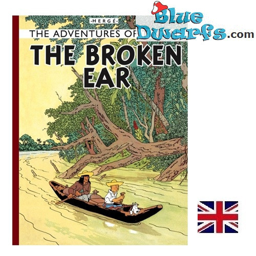 Tintín y la Oreja Rota - Libro de Tintín - Edición en inglés - Tapa dura - 62 páginas