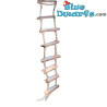 Escalier en bois - Décoration Schtroumpfs - Schtroumpf non inclus - 5x1,5 cm