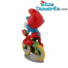 Pixi origine Codice della strada II - Grande puffo in bicicletta  - Statuine in metallo - 4,5 cm - 2022