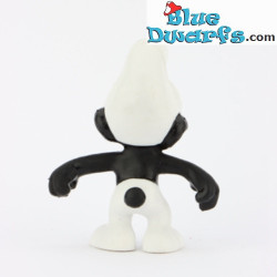 20007: Boze Smurf - tussenholte tanden zwart of rood - Schleich - 5,5cm - Zeer goede conditie