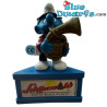 20482: Horn, Smurf with Tenor Horn (Band 2002) - Schönwald - Sockel - Schleich - 5,5 cm