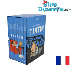 Complete boekenbox - De Avonturen van Kuifje - Hardcover - Frans editie