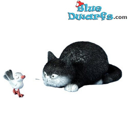 Vogel zur Katze: Fang mich! - Dubout Katzenfigur - Parastone - 4x10 cm