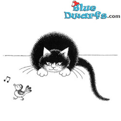 Vogel tegen Kat: Vang me! - Dubout Kat Beeldje - Parastone - 4x10 cm