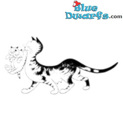 Mommy and Her Kittens - Dubout Cat Figurine - Parastone - 9x18 cm