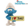 20823: Pitufo con cartel: "I Love You" (2020) - Schleich - 5.5cm