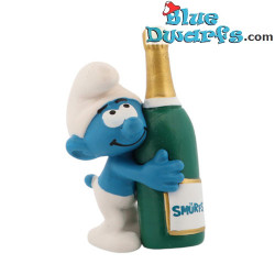 20821: Smurf met champagnefles (2020) - Schleich - 5,5cm